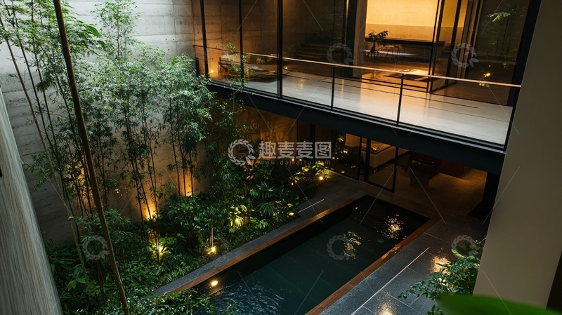 高清大图下载【趣麦麦图】住宅中庭1