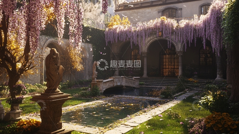 高清大图下载【趣麦麦图】德里安天井庭院