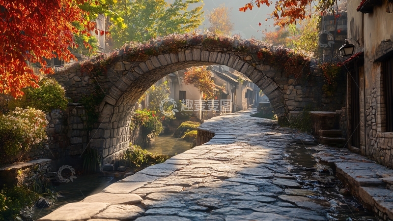 高清大图下载【趣麦麦图】唯美石桥