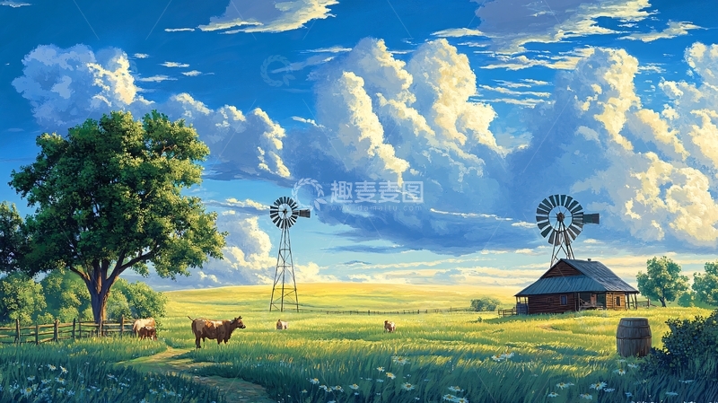 高清大图下载【趣麦麦图】唯美农村场景53