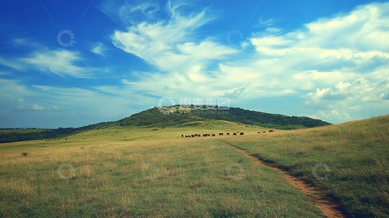 高清大图下载【趣麦麦图】仰天湖草原