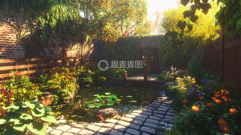 高清大图下载【趣麦麦图】庭院表现图