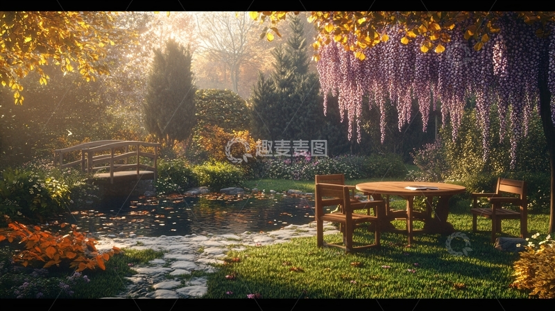 高清大图下载【趣麦麦图】青藤苑场景