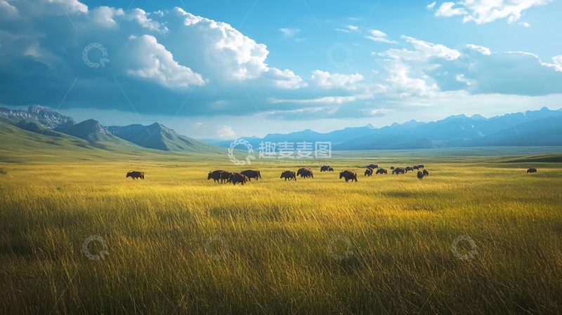 高清大图下载【趣麦麦图】草原风光壁纸11