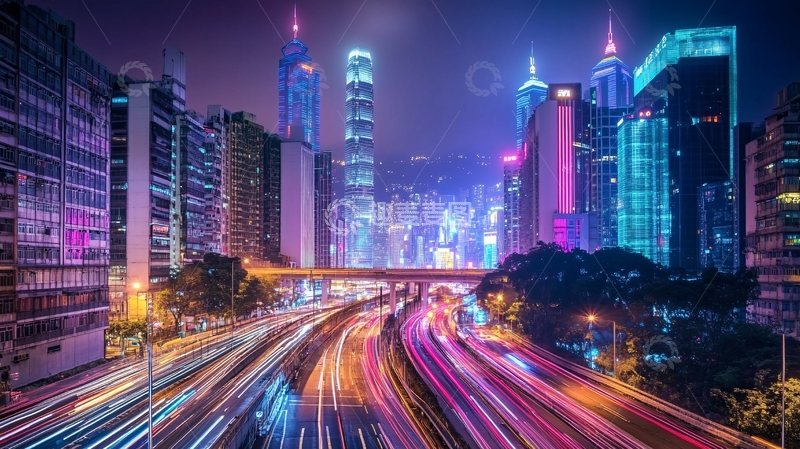 高清大图下载【趣麦麦图】城市快节奏5