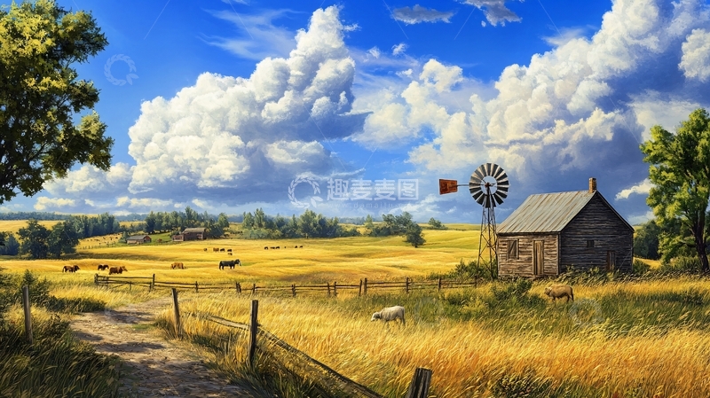 高清大图下载【趣麦麦图】唯美农村场景59