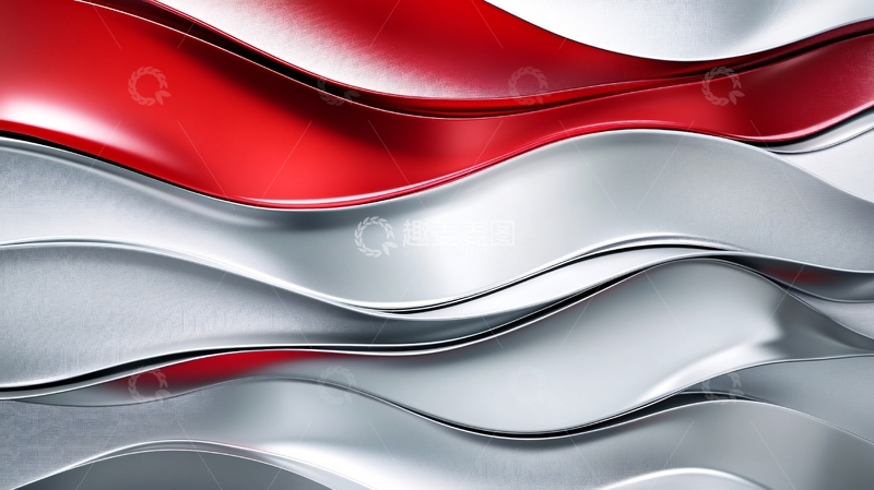 高清大图下载【趣麦麦图】红色壁纸银色素材