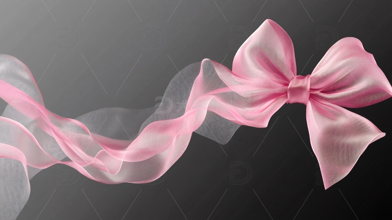 柔顺动感飘逸丝带