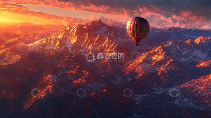 高清大图下载【趣麦麦图】唯美热气球2