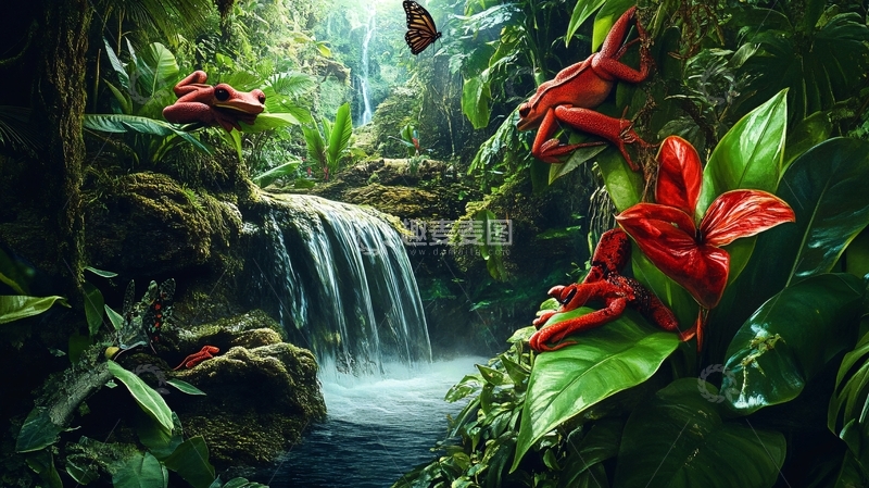 高清大图下载【趣麦麦图】热带雨林壁纸5