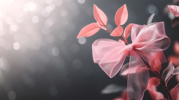 粉色蝴蝶结装饰