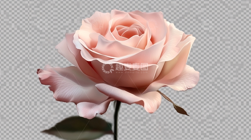 高清大图下载【趣麦麦图】写实手绘玫瑰花素材4