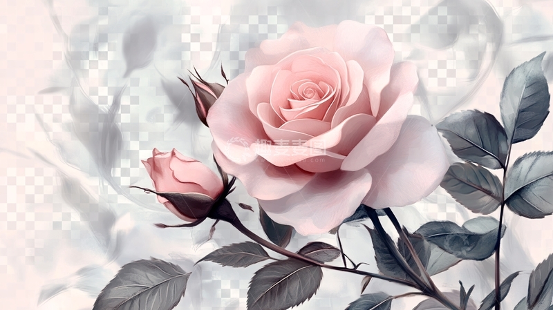 高清大图下载【趣麦麦图】浪漫梦幻玫瑰花卉素材1