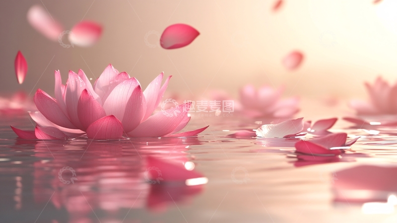高清大图下载【趣麦麦图】荷花背景