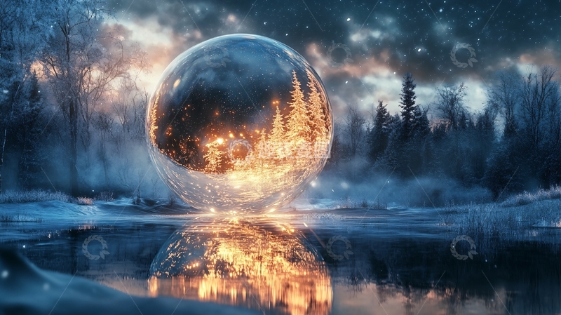 高清大图下载【趣麦麦图】水晶球风景1