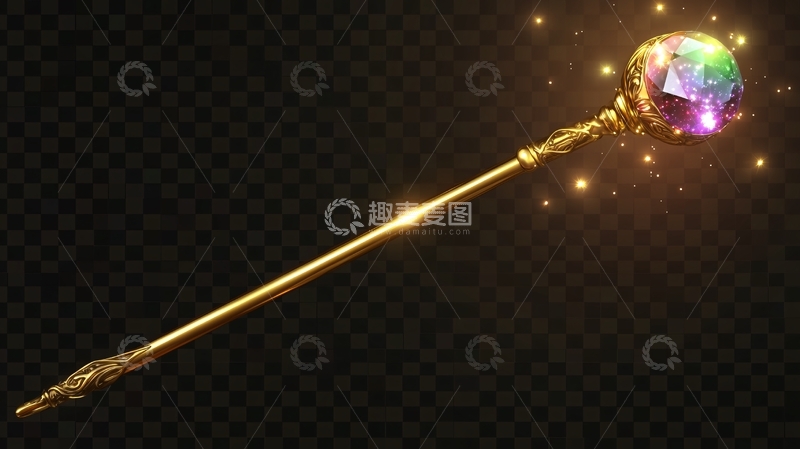 高清大图下载【趣麦麦图】魔法师魔法杖