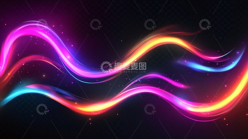 高清大图下载【趣麦麦图】流光炫彩科技3