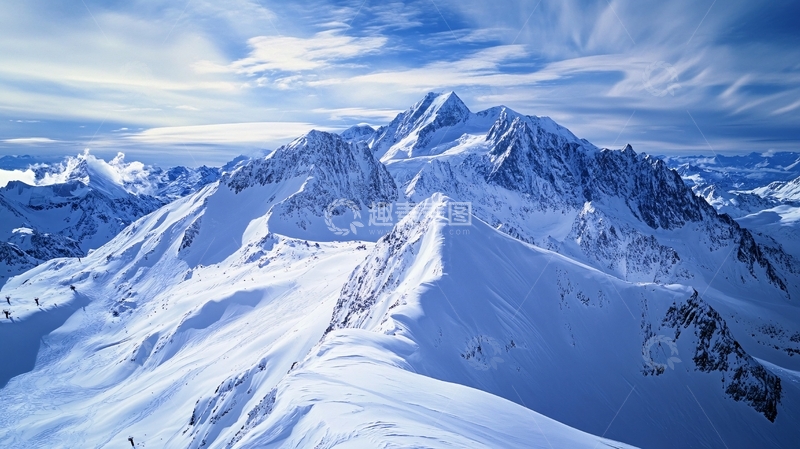 高清大图下载【趣麦麦图】雪山高清全景图