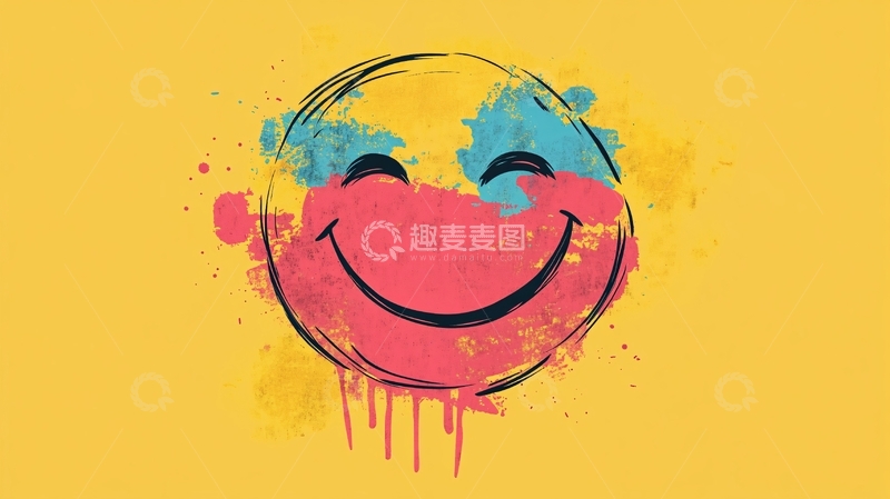 高清大图下载【趣麦麦图】手绘笑脸