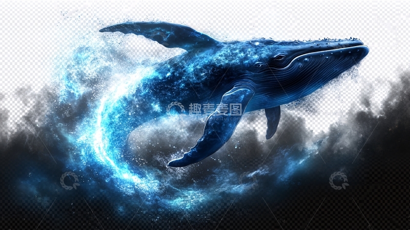 高清大图下载【趣麦麦图】高清手绘鲸鱼6