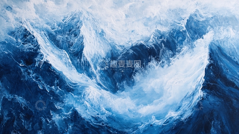 高清大图下载【趣麦麦图】海洋流体画5