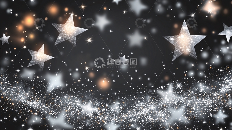 高清大图下载【趣麦麦图】星星展板1
