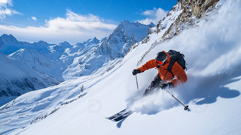 高清大图下载【趣麦麦图】滑雪壁纸2