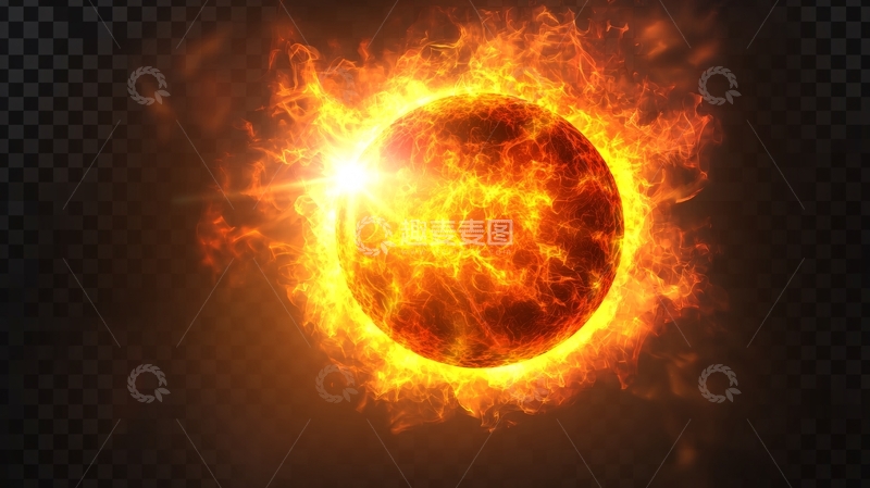 高清大图下载【趣麦麦图】太阳日珥