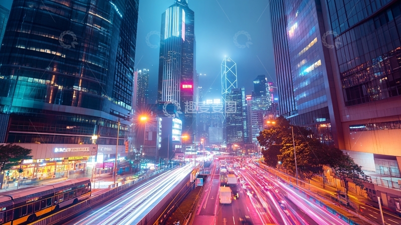 高清大图下载【趣麦麦图】城市快节奏7