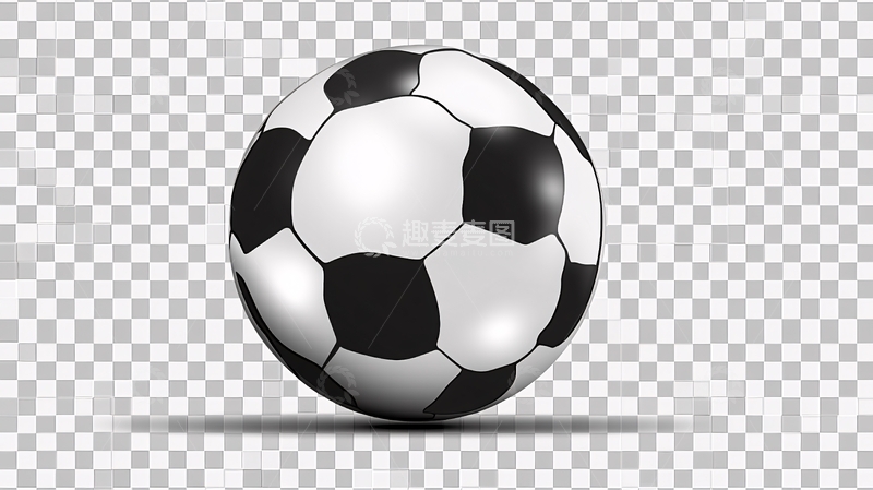 高清大图下载【趣麦麦图】黑白足球