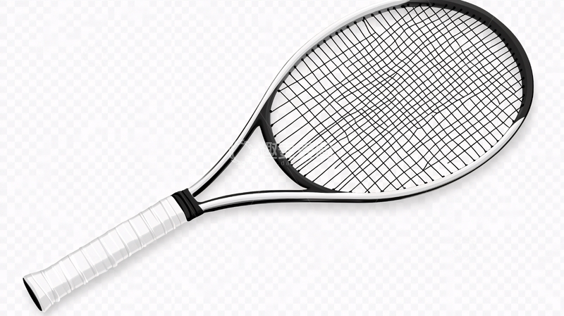 高清大图下载【趣麦麦图】网球拍透明背景2