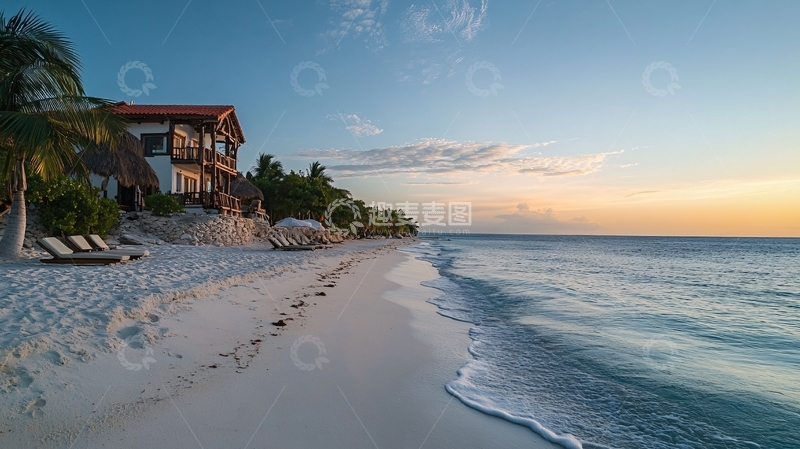 高清大图下载【趣麦麦图】加勒比海房产