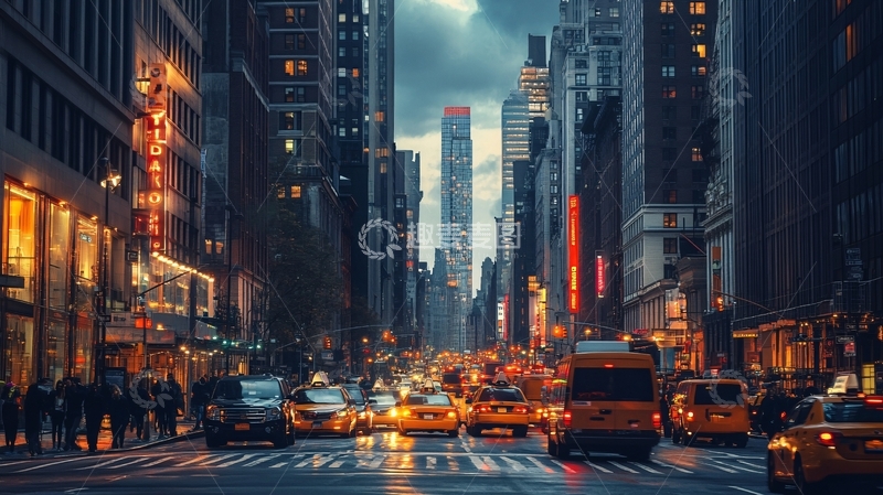 高清大图下载【趣麦麦图】纽约意境城市6
