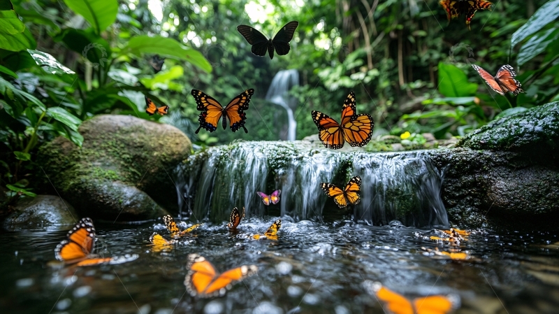 高清大图下载【趣麦麦图】天籁蝴蝶泉