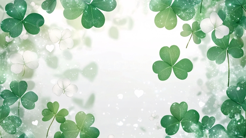 高清大图下载【趣麦麦图】四叶草桌面壁纸1