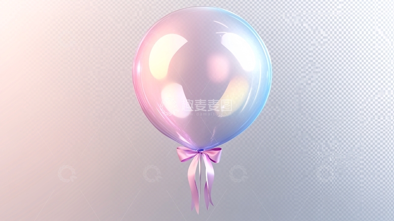 高清大图下载【趣麦麦图】蓝粉色气球
