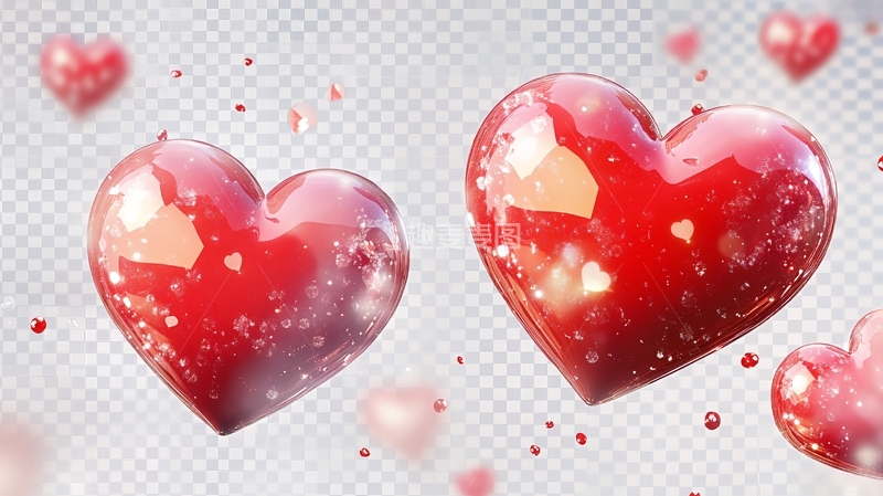 高清大图下载【趣麦麦图】心动浪漫氛围背景2