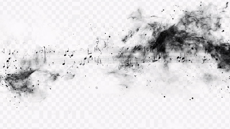 高清大图下载【趣麦麦图】水墨钢琴