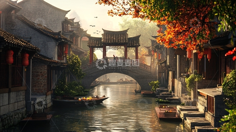 高清大图下载【趣麦麦图】唯美古镇风光4