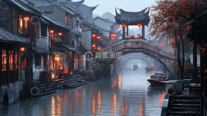 高清大图下载【趣麦麦图】唯美浪漫江南水乡风情5
