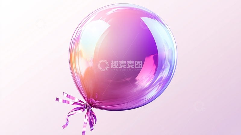 高清大图下载【趣麦麦图】-优雅蓝紫色渐变球