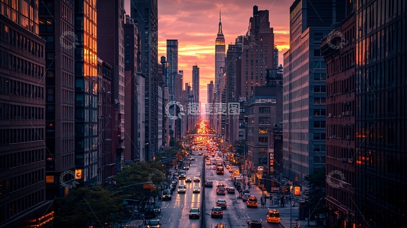 高清大图下载【趣麦麦图】纽约意境城市7