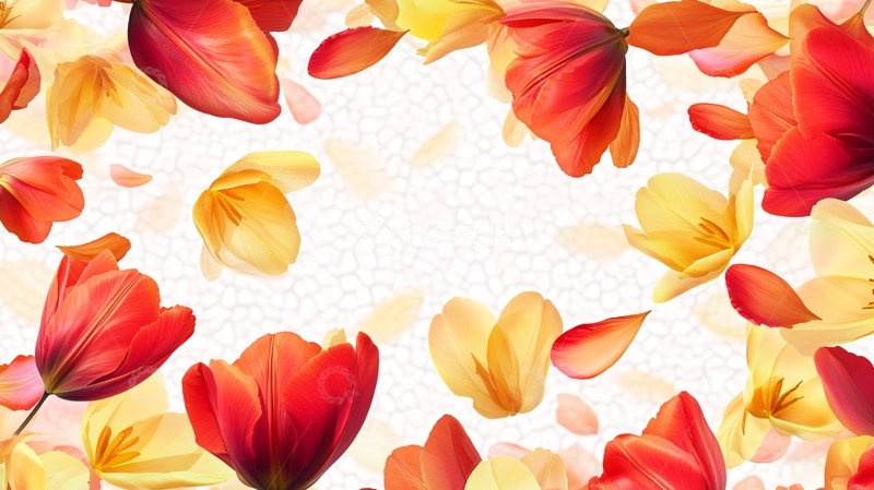 高清大图下载【趣麦麦图】花瓣背景设计