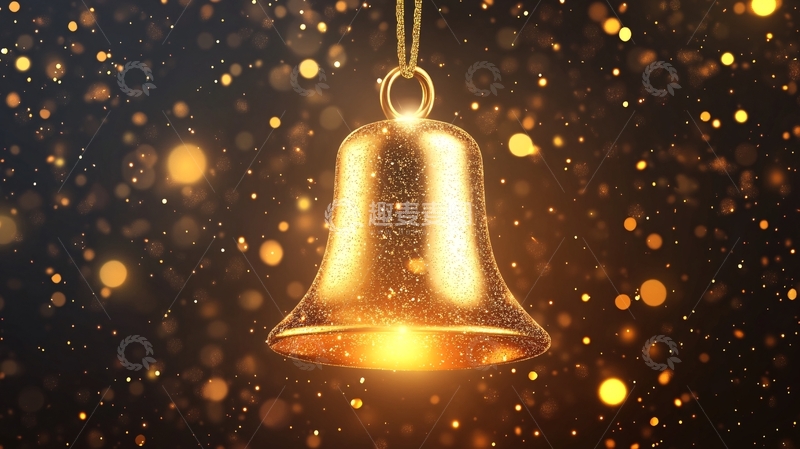 高清大图下载【趣麦麦图】金铃闪耀圣诞装饰
