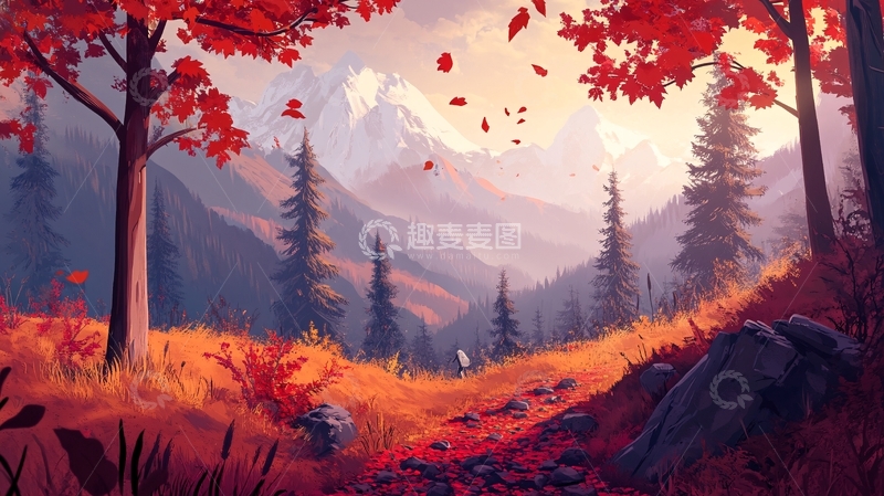 高清大图下载【趣麦麦图】唯美秋天场景51