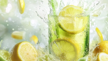 清凉健康冷饮海报背景5