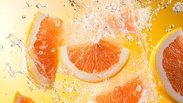 活力西柚色立体背景7