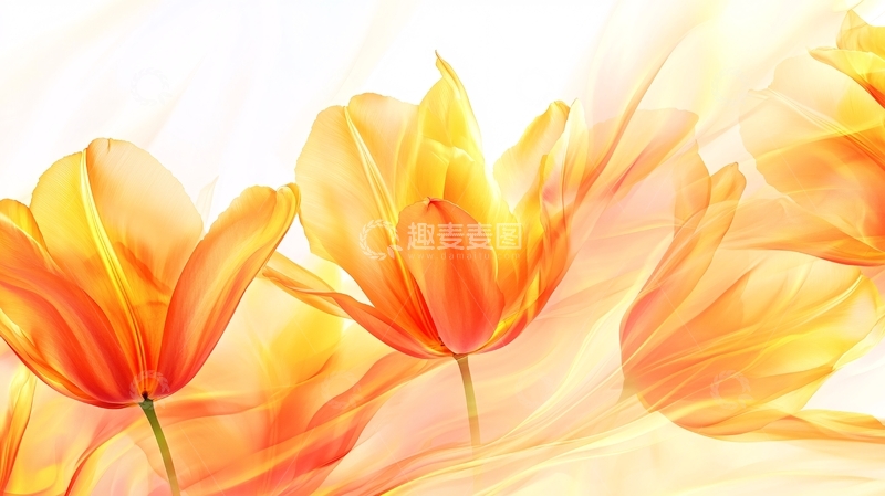 高清大图下载【趣麦麦图】质感郁金香花朵6