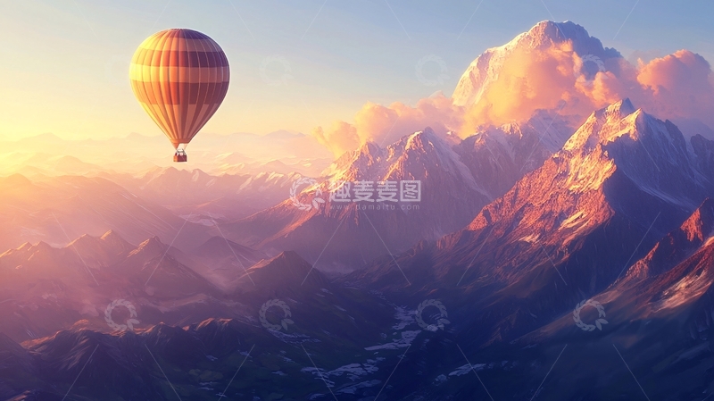 高清大图下载【趣麦麦图】唯美热气球7