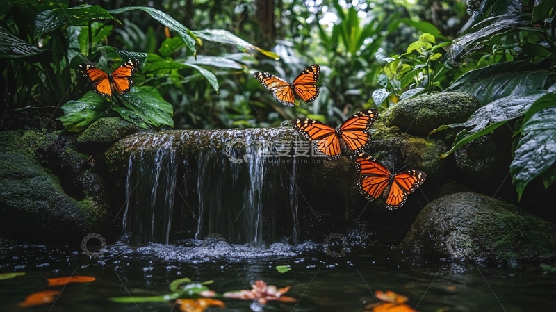 高清大图下载【趣麦麦图】蝴蝶泉的蝴蝶1